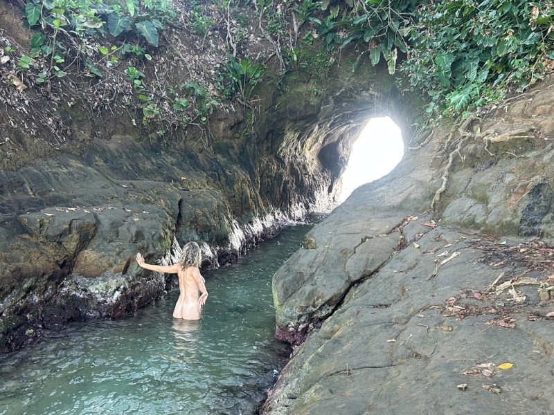 Wife Nude By Ocean&nbsp;Cave